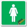 (IN128) Ladies Room Sign