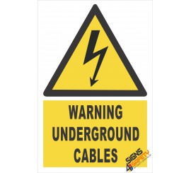 (EW8) Warning Underground Electrical Cables Sign