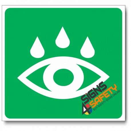 (GA19) Eye-Wash Bay Sign
