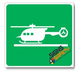 (GA28) Helicopter Pad Sign