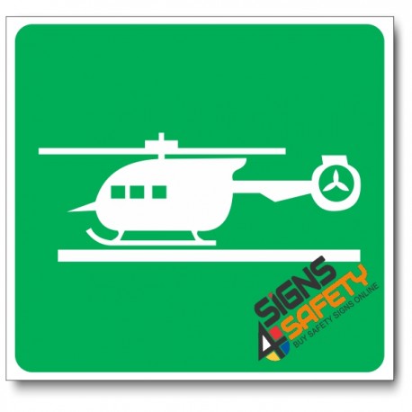 (GA28) Helicopter Pad Sign