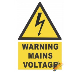 (EW15) Warning Mains Voltage Sign