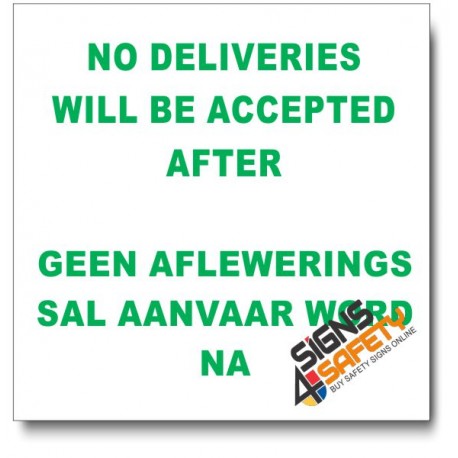 (IN13) No Deliveries After Sign