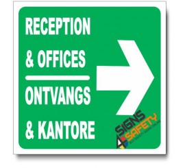 (IN20) Reception & Offices Right Sign