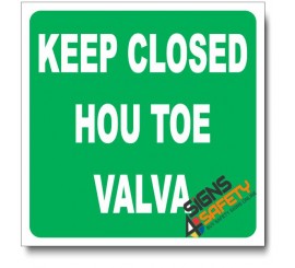 (IN21) Keep Closed Sign