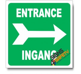 (IN23) Entrance Right Sign