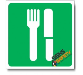 (IN26) Eating Area Sign