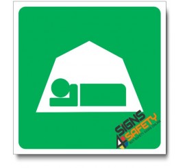 (IN43) Accommodations Tent Sign