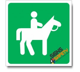 (IN44) Horse Riding Sign