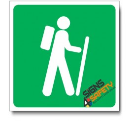 (IN48) Hiking Sign