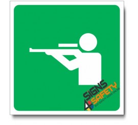 (IN51) Firing Range Sign