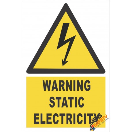 (EW19) Warning Static Electricity Sign