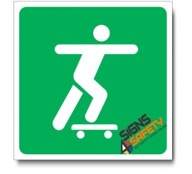 (IN60) Skate Boarding Sign