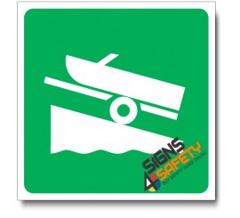 (IN64) Boat Launch Sign