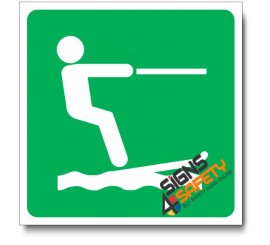 (IN67) Water Skiing Sign