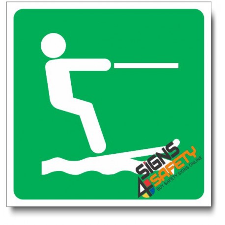 (IN67) Water Skiing Sign