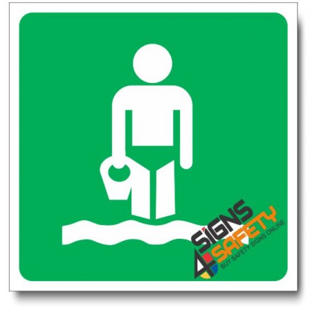 (IN74) Beach Sign