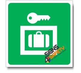 (IN87) Safety Lockers Sign