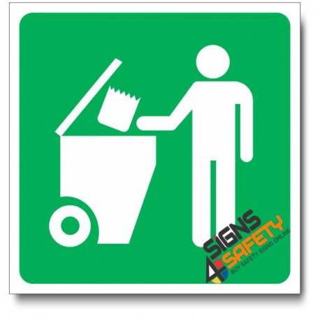 (IN100) Refuse Collection Sign