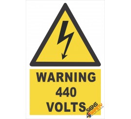 (EW24) Warning 440 Volts Sign