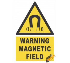 (EW30) Warning Magnetic Field Electrical Sign