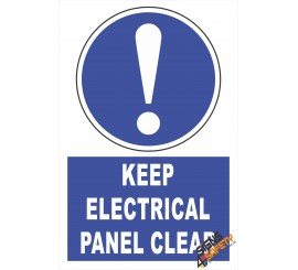 (EM8) Mandatory Keep Electrical Panel Clear Sign