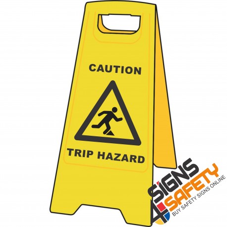 (A-F4) Caution Trip Hazard - Floor Stand