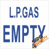 (G10) L.P. Gas Empty Sign