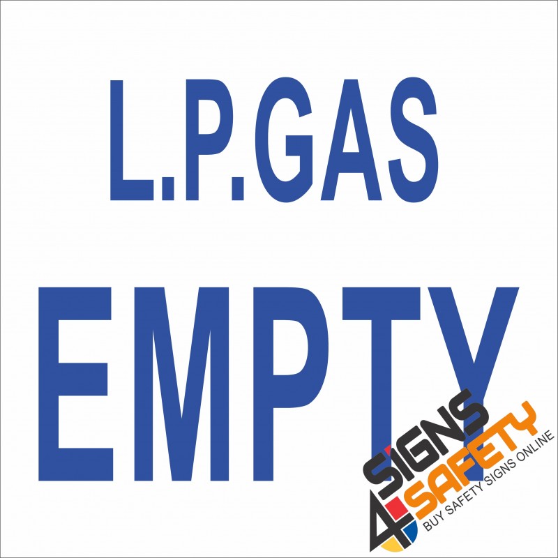 Nosa / SABS (G10) L.P. Gas Empty Gas Safety Sign