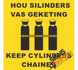 (G14) Keep Gas Cylinders Chained Sign