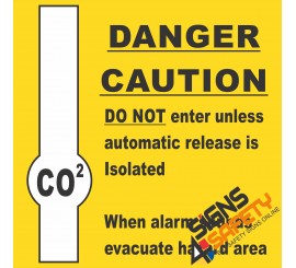 (G15) Co2 Danger Sign