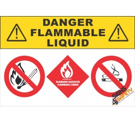 (G20) Danger Flammable Liquids Sign