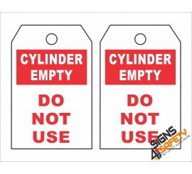 (GT9) Empty Cylinder Safety Tag