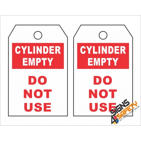 (GT9) Empty Cylinder Safety Tag