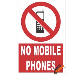 (PE5) No Mobile Phones / Electrical Sign