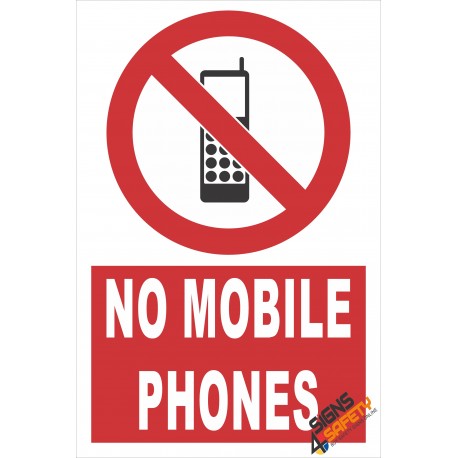 (PE5) No Mobile Phones / Electrical Sign