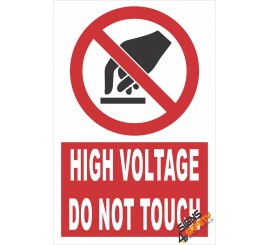 (PE8) High Voltage Do Not Touch / Electrical Sign