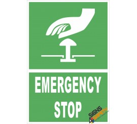 (FE2) Emergency Stop / Electrical Sign