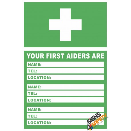 (FE6) Locate Your First Aider / First Aid Sign