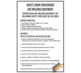 (FM12) Arc Welding Safety Procedure Sign