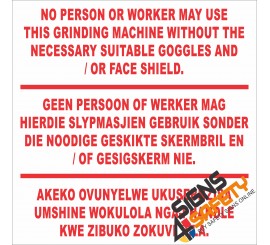 (FM31) Grinder Usage Rules Sign