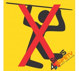 (FM41) No Climbing Sign