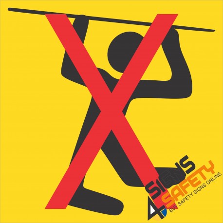 (FM41) No Climbing Sign