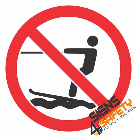 (PR13) No Water Skiing Sign