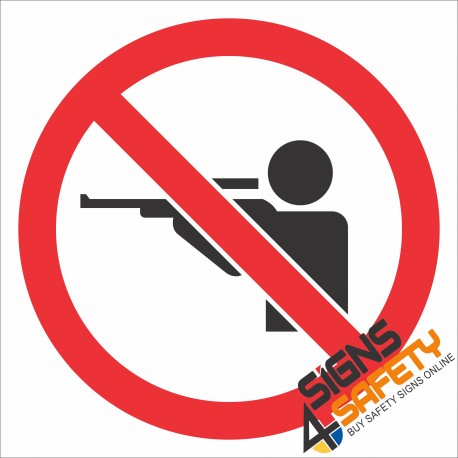 (PR17) No Hunting Sign