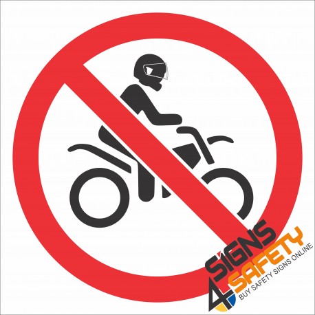 (PR24) No Motorcycling Sign