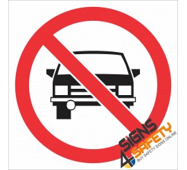 (PR26) No Vehicles Sign