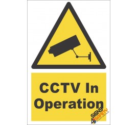 CCTV In Operation Sign