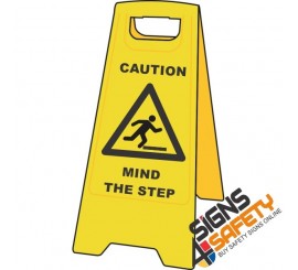 Caution, Mind Your Step - Floor Stand